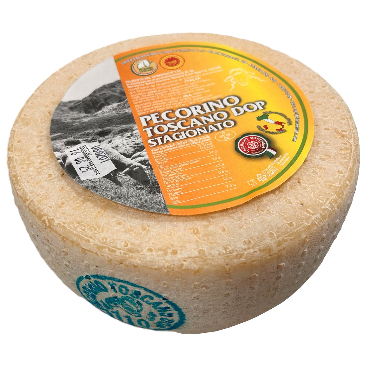 Wholesale Guffanti Pecorino Del Sannio Italian Hard Cheese 4 LB Wheel- Bulk