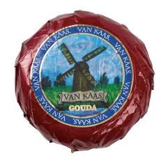 Wholesale Van Kaas Red Wax Gouda Wheel 9 Lb- Bulk