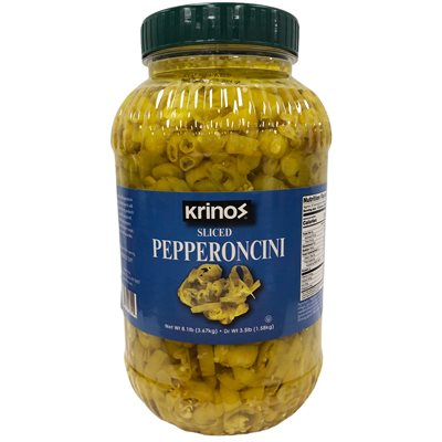 Wholesale Krinos Sliced Pepperoncini 1 gallon- Bulk