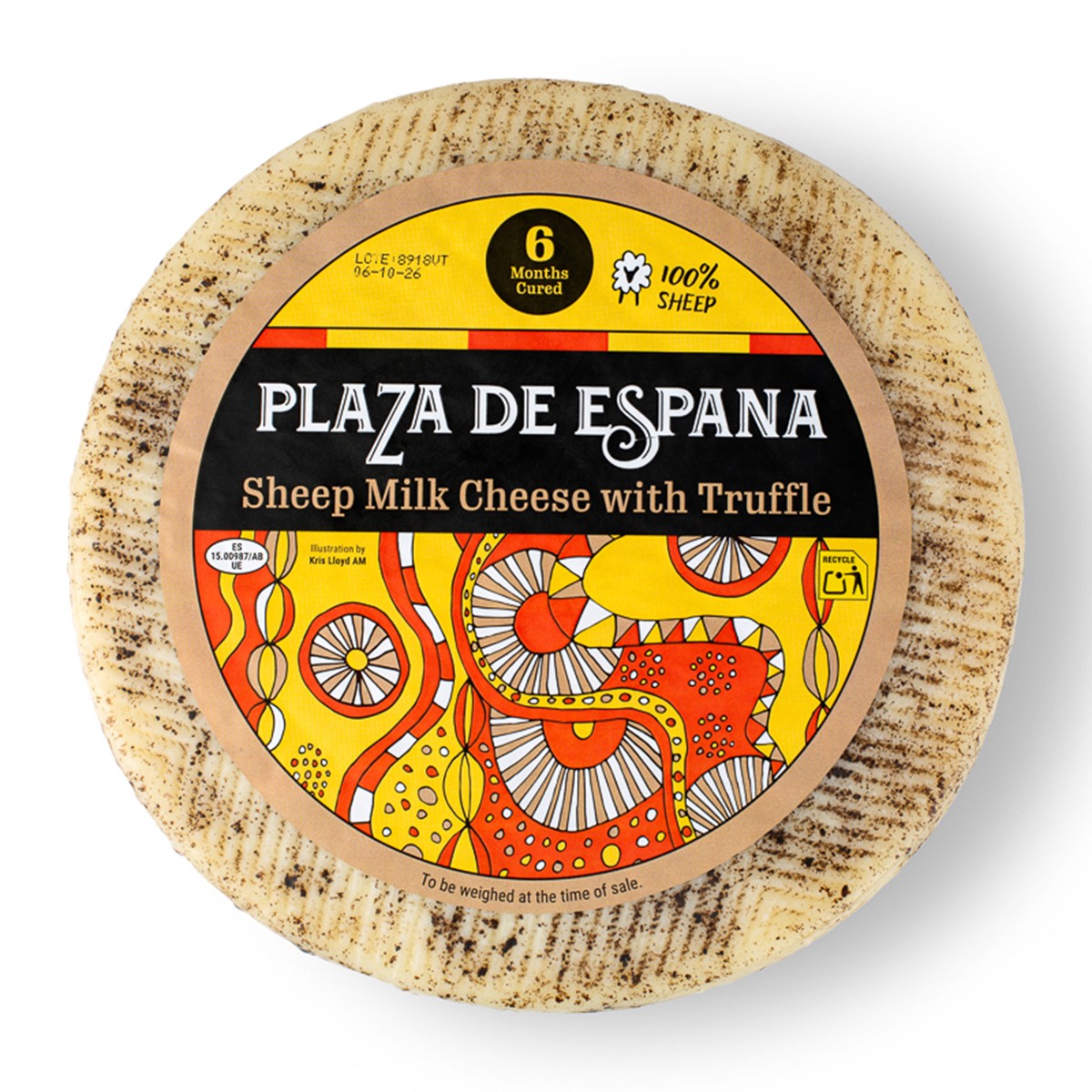 Wholesale Plaza De Espana Sheep Cheese W/Truf- Bulk