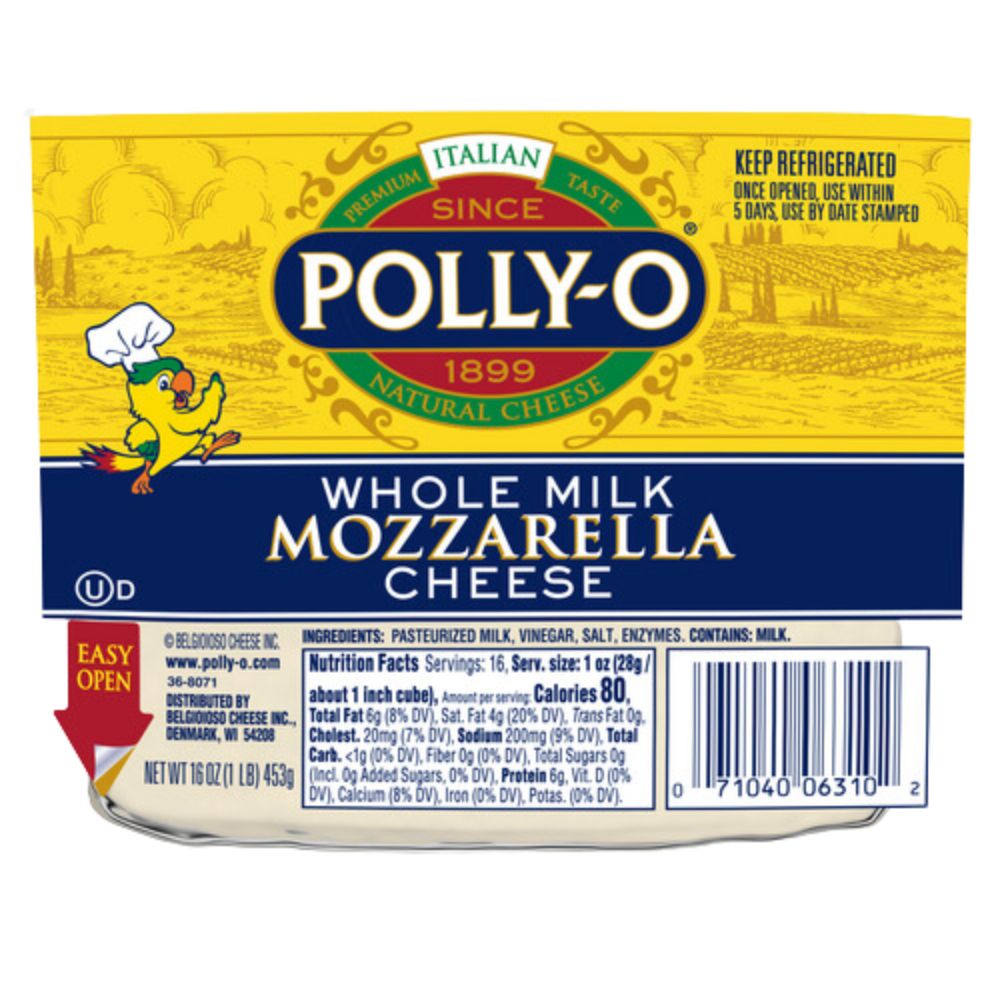 Wholesale Polly-O Each Whole Milk Mozzarella Cheese- Bulk