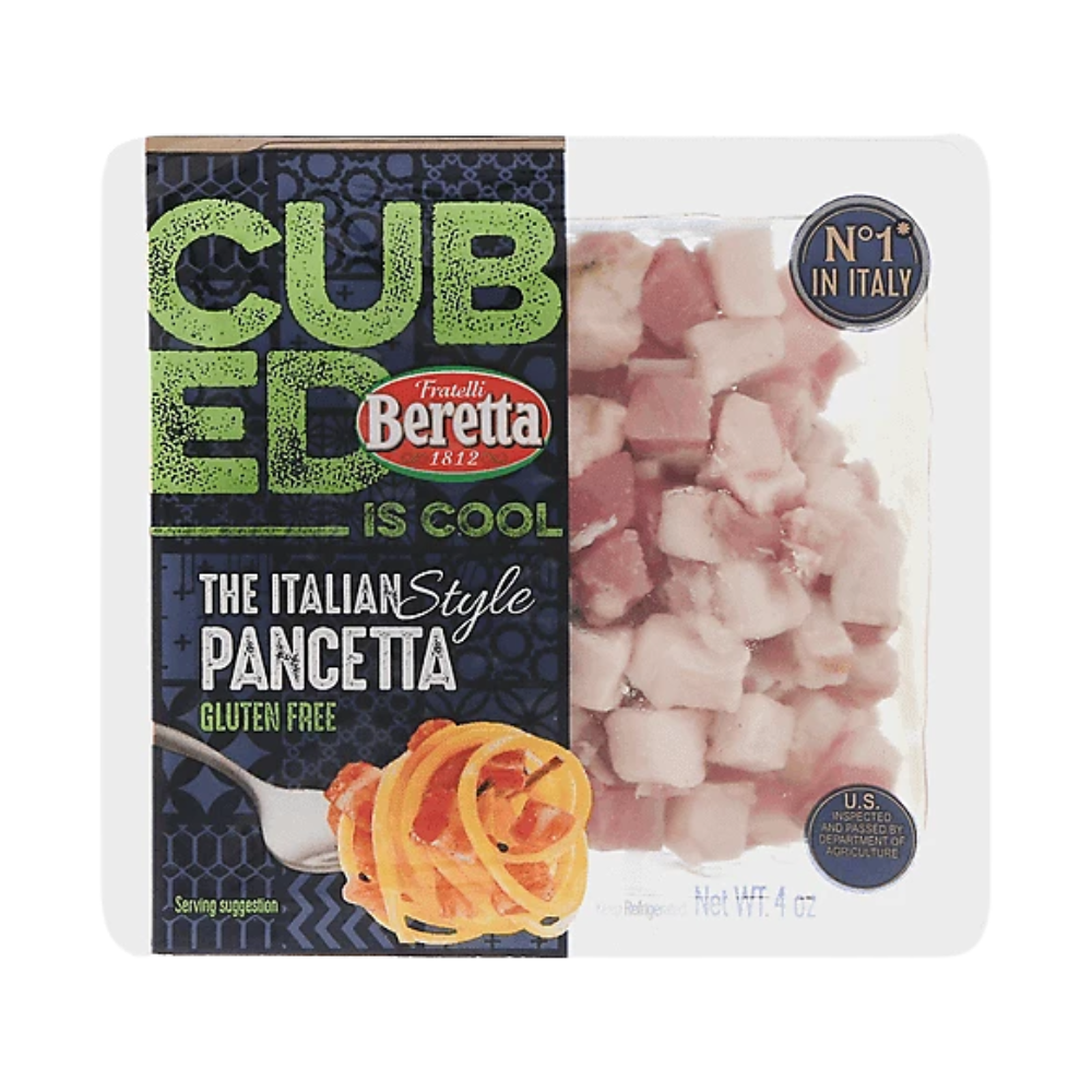 Wholesale Beretta Case Italian Style Diced Pancetta- Bulk