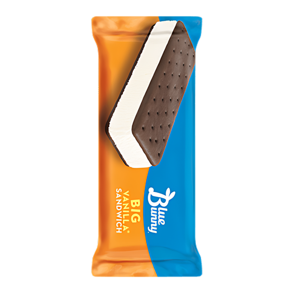 Wholesale Blue Ribbon Case 6Oz Vanilla Ice Cream Sandwich- Bulk