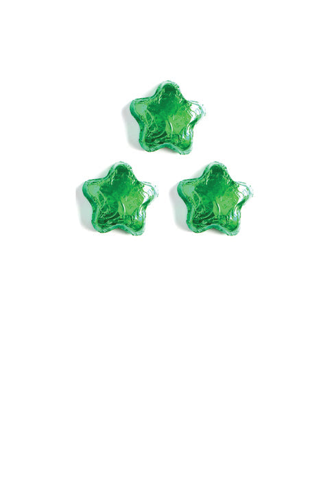 Wholesale Madelaine Chocolate Green Mini Stars (10 Lb.) 17.6 OZ Per Case- Bulk