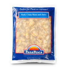 Wholesale Panapesca Baby Clam Meat & Juice (Vac-Pack) | 1lb (300-500ct)- Bulk