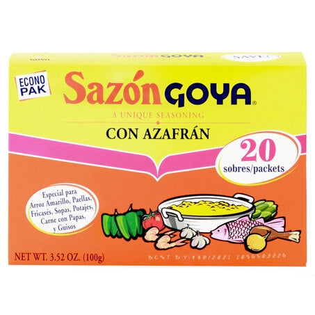 Wholesale Goya Case Sazon With Saffron Packets- Bulk