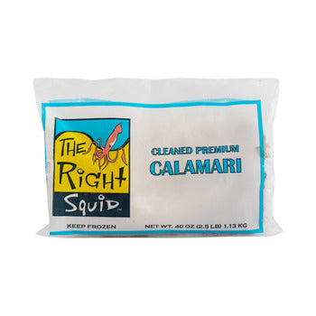 Wholesale The Right Squid Calamari Tubes & Tentacles Cleaned 4"+ 2.5lb- Bulk