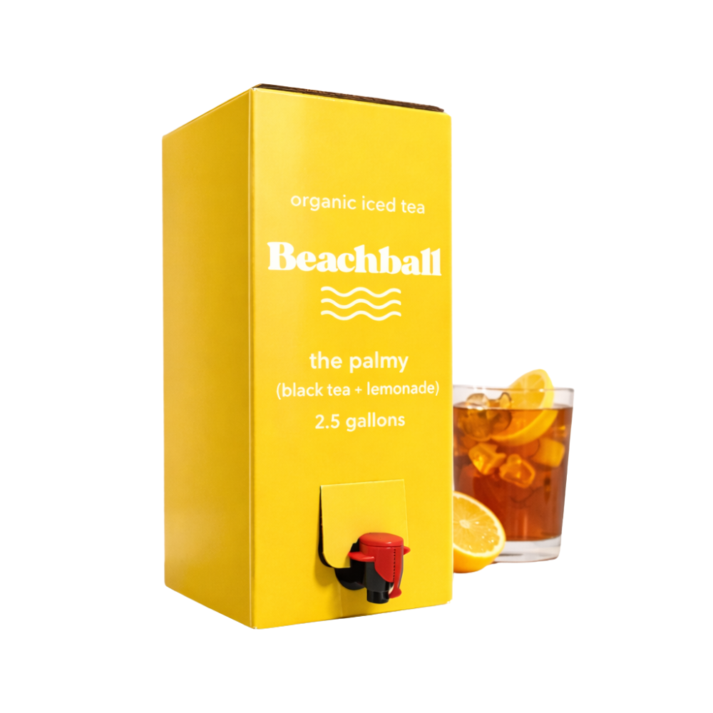 Wholesale Beachball Case Organic Black Tea & Lemonade "Palmy" Bib- Bulk