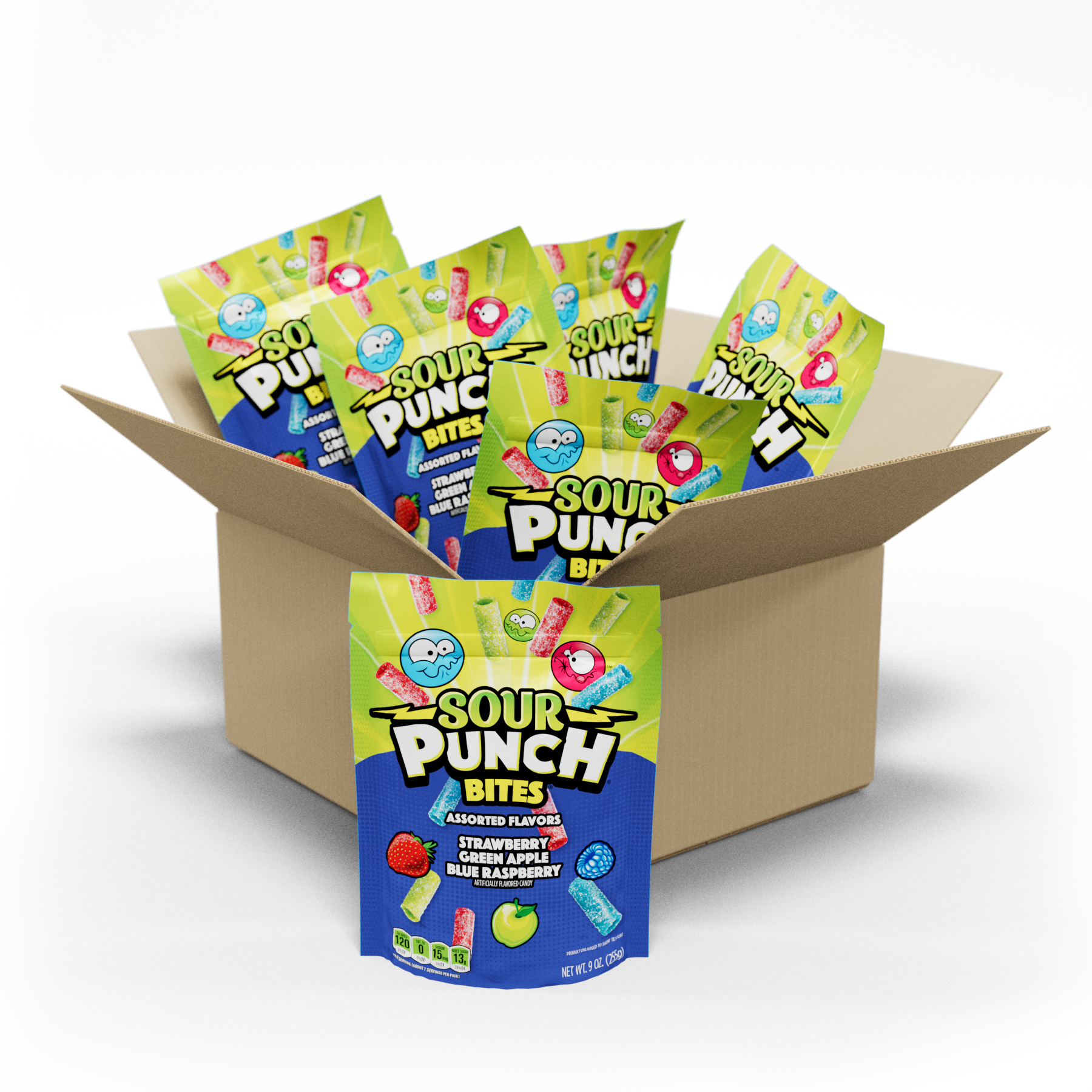 Wholesale Sour Punch Bites® Assorted Flavors 9 oz- Bulk