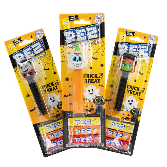 Wholesale Pez Halloween Assortment 0.87 Oz Blister Pack- Bulk