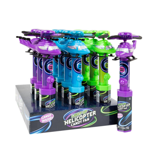 Wholesale Light Up Helicopter Candy Fan 0.53 Oz- Bulk