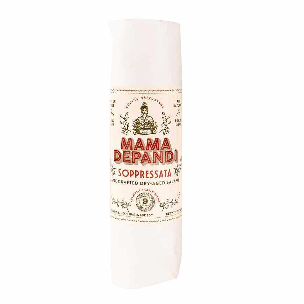 Wholesale Mama DePandi Dry Aged Soppressata Salami 5 Oz- Bulk