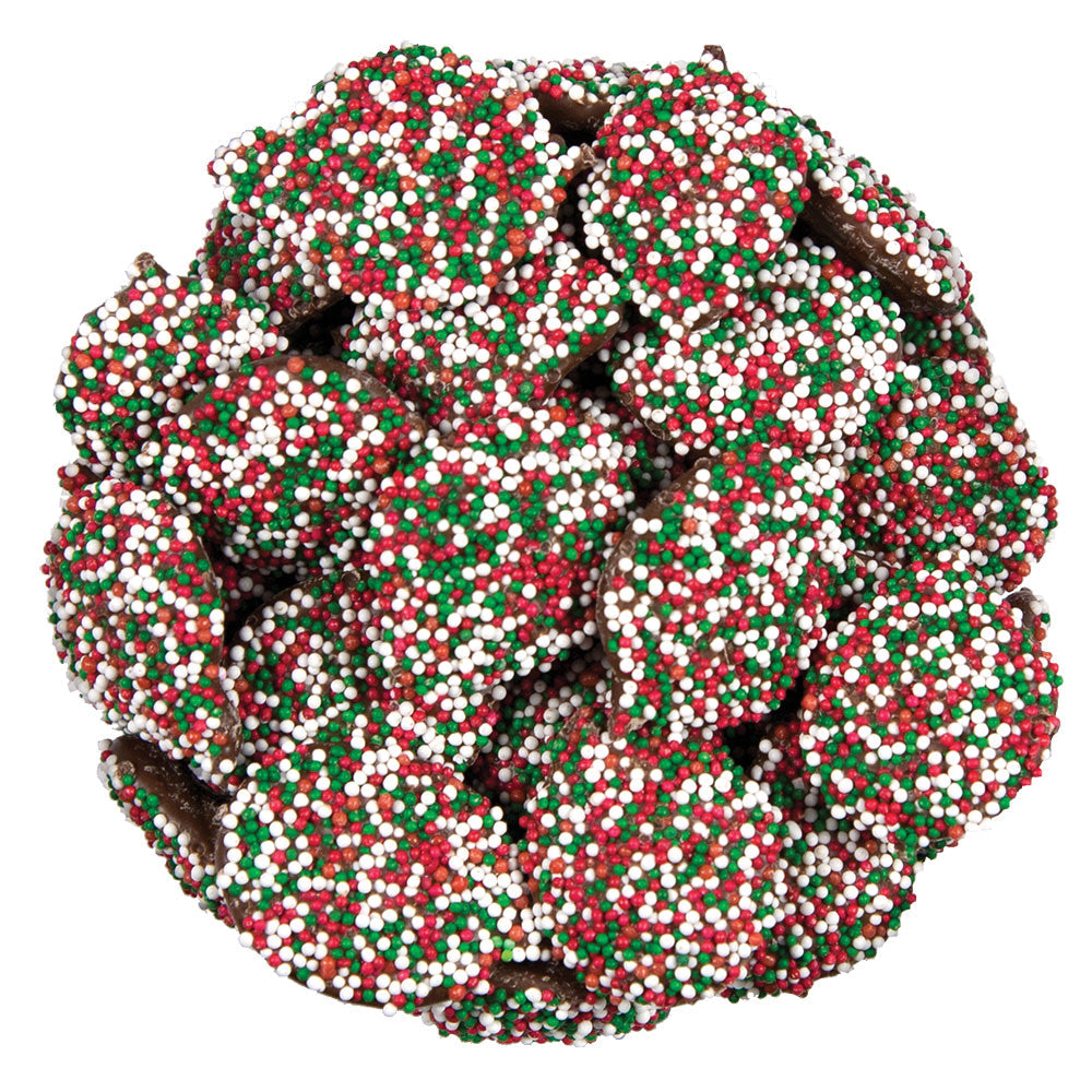 Wholesale BoxNCase Milk Chocolate Christmas Nonpareils- Bulk
