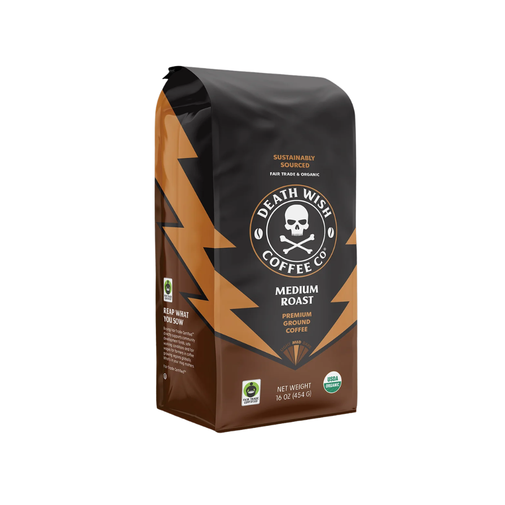 Wholesale Death Wish Case Whole Bean Medium Roast Coffee- Bulk