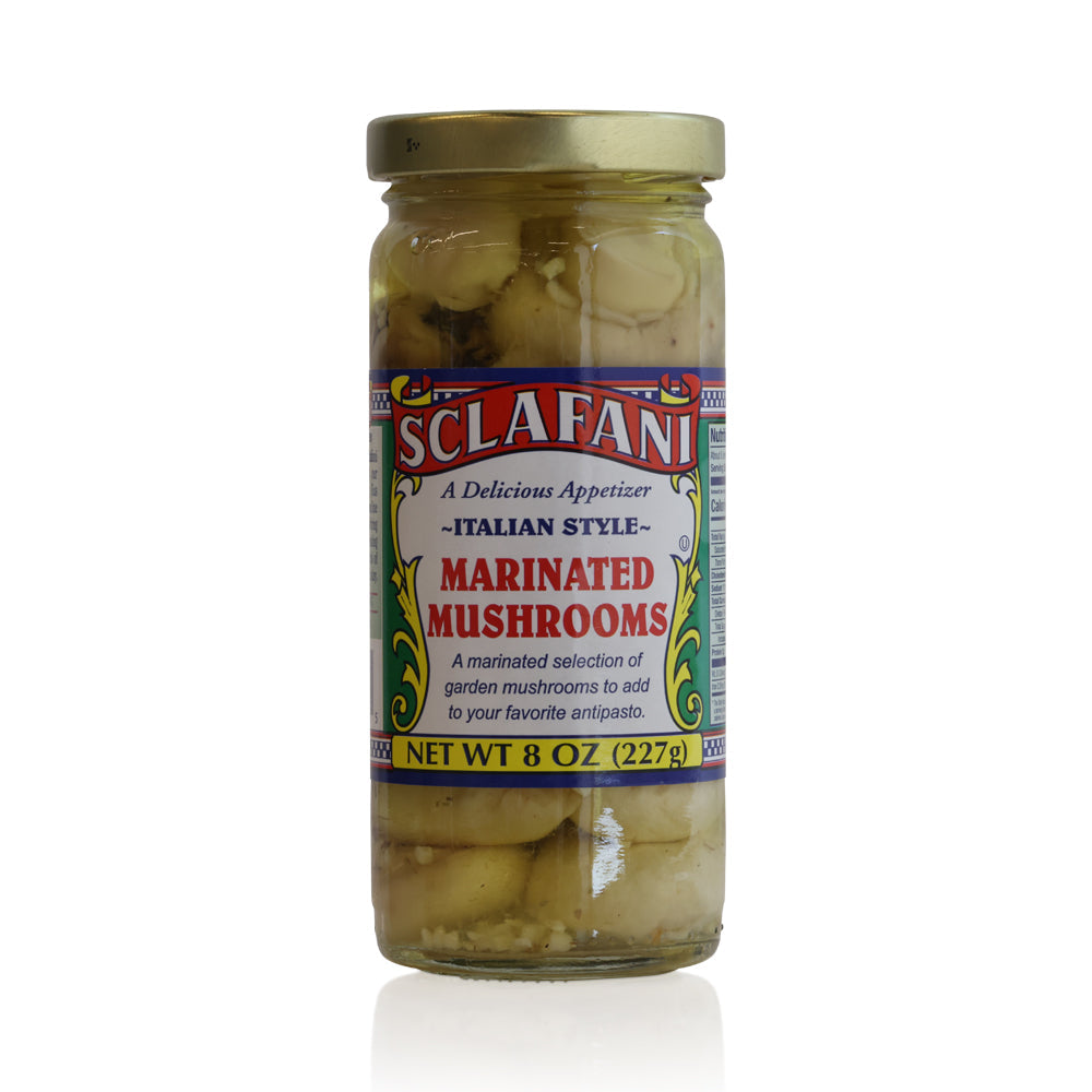 Wholesale Sclafani Case Marinated Mushrooms- Bulk