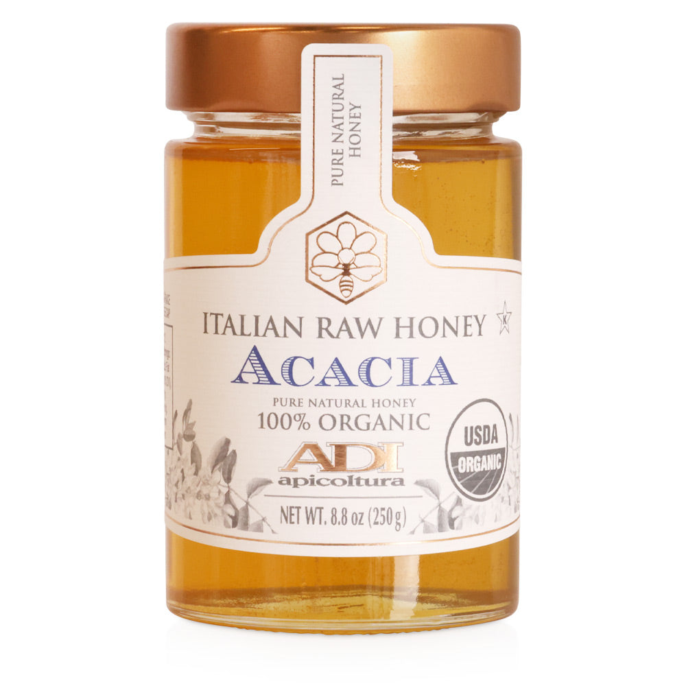 Wholesale Adi Case Organic Italian Raw Honey Acacia- Bulk