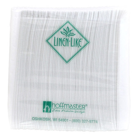 Wholesale Hoffmaster Case 17X17 White Linen-Like 1/4 Fold Dinner Napkins- Bulk