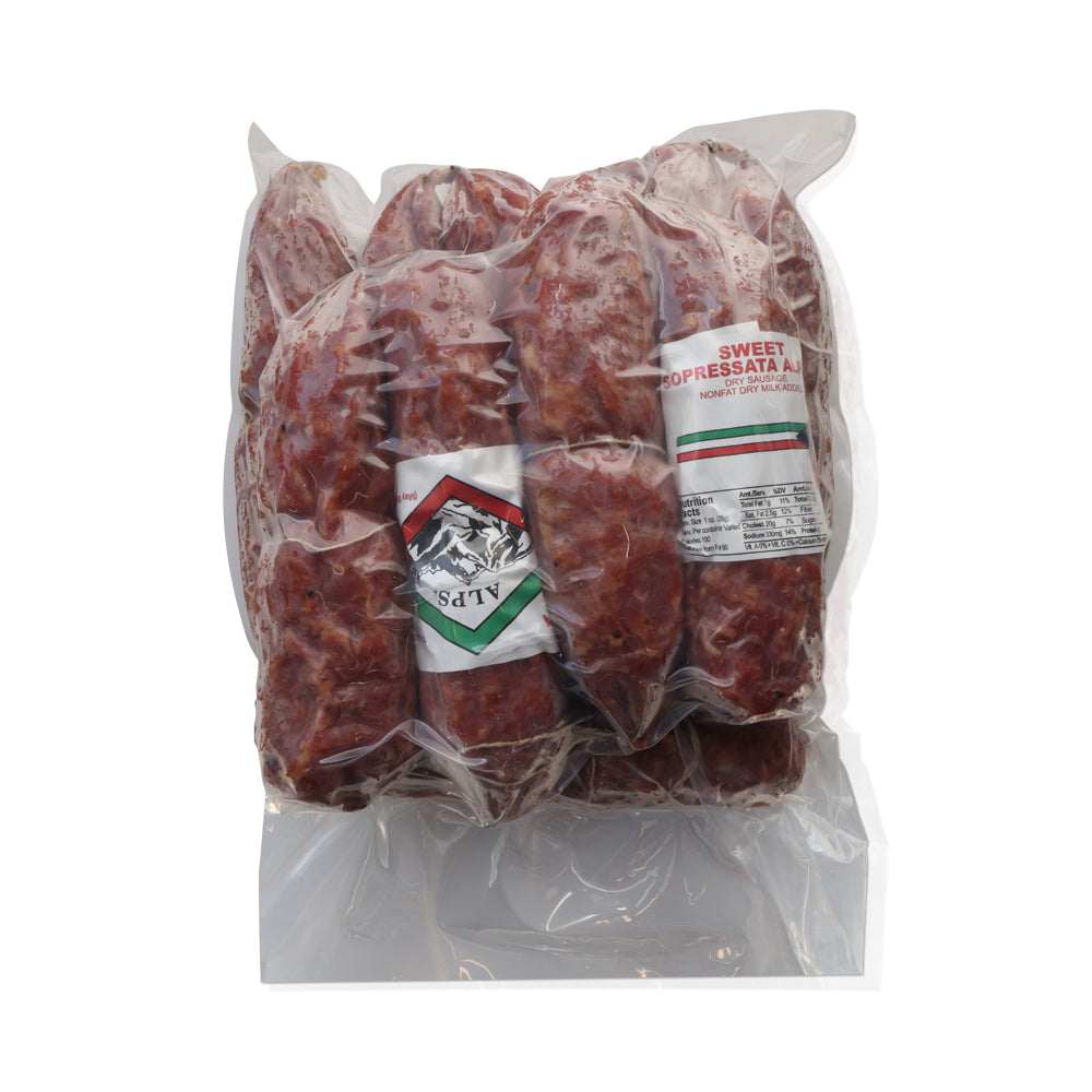 Wholesale Alps Case Sweet Dry Sopressata Chubs- Bulk