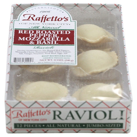 Wholesale Raffetto'S Case Round Mozzarella & Roasted Pepper Ravioli- Bulk