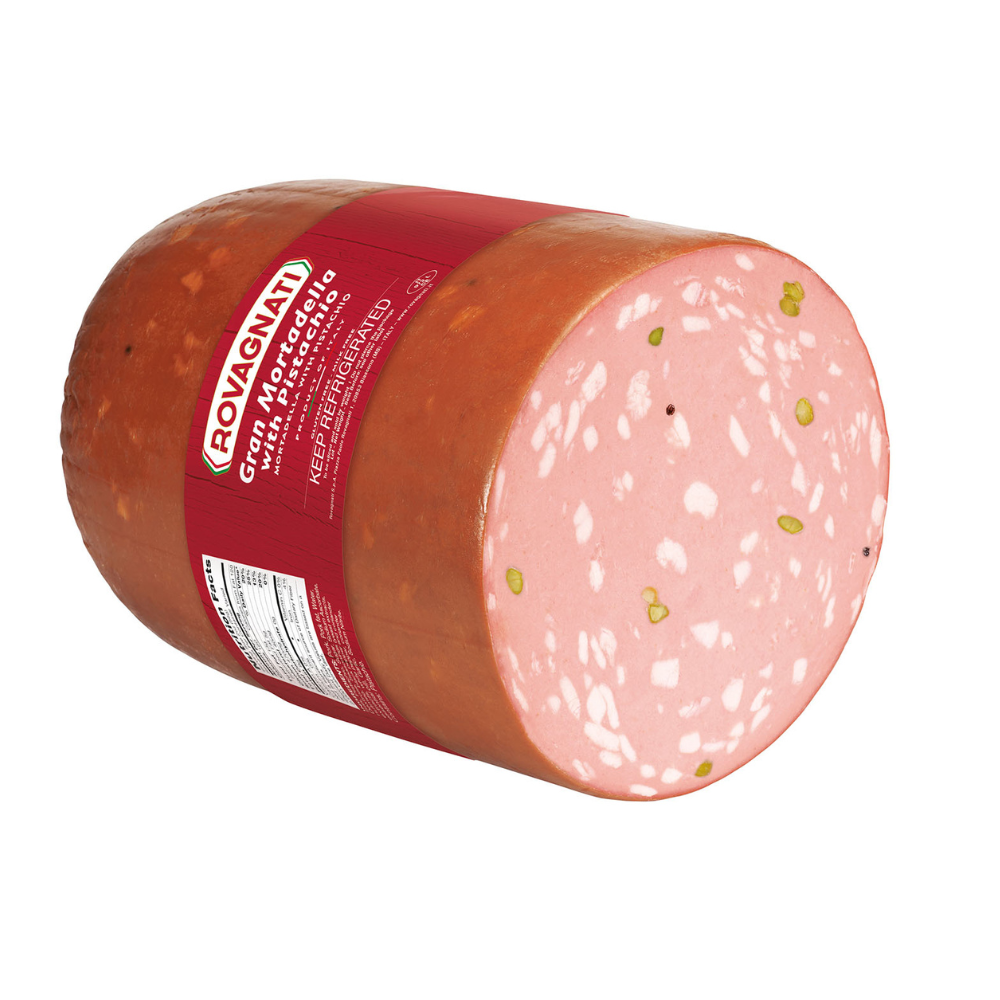 Wholesale Rovagnati Each Mortadella Halves With Pistachios- Bulk