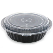 Wholesale BoxNCase Case 7In 24Oz Black Micro Container- Bulk