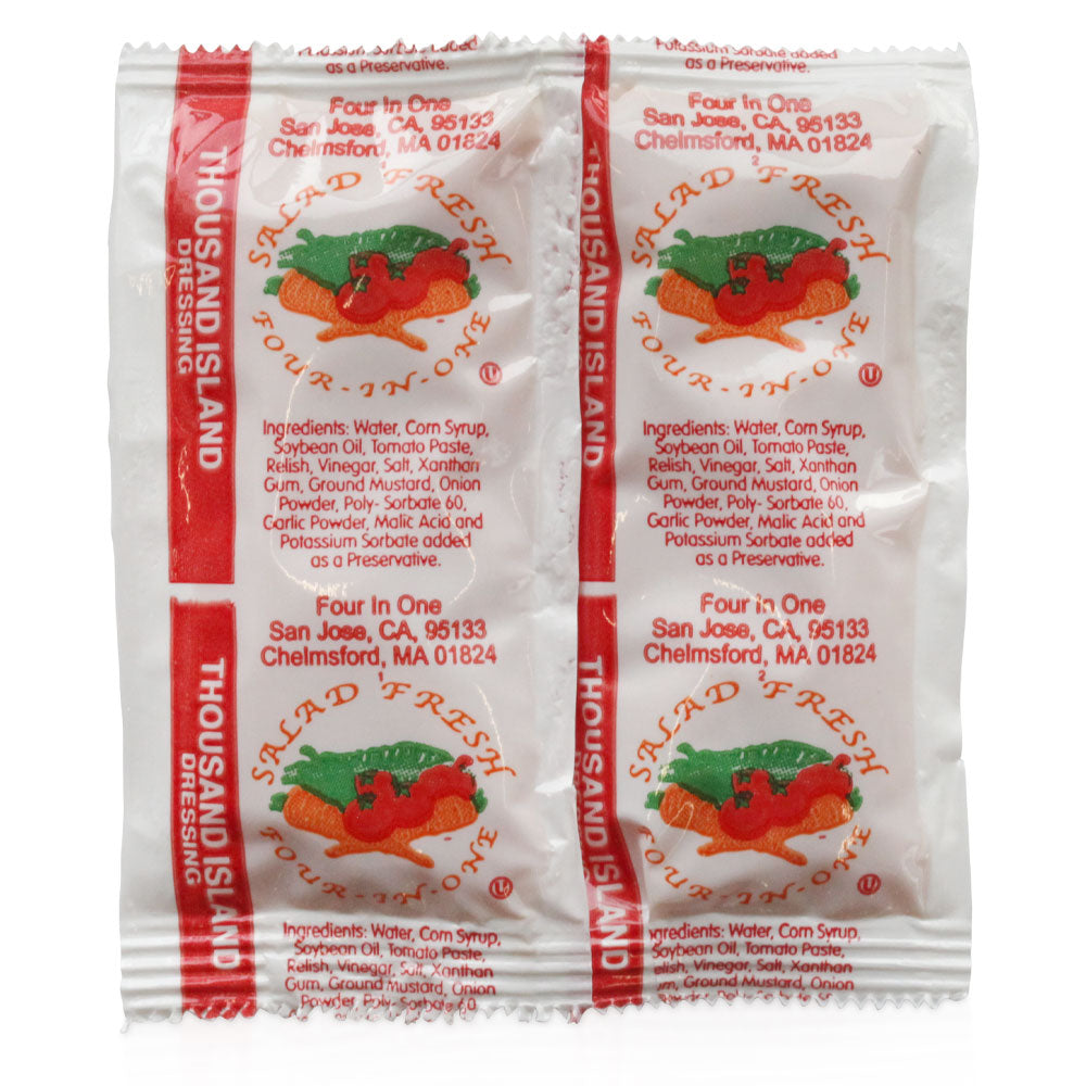 Wholesale Salad Fresh Case Thousand Island Dressing Packets- Bulk