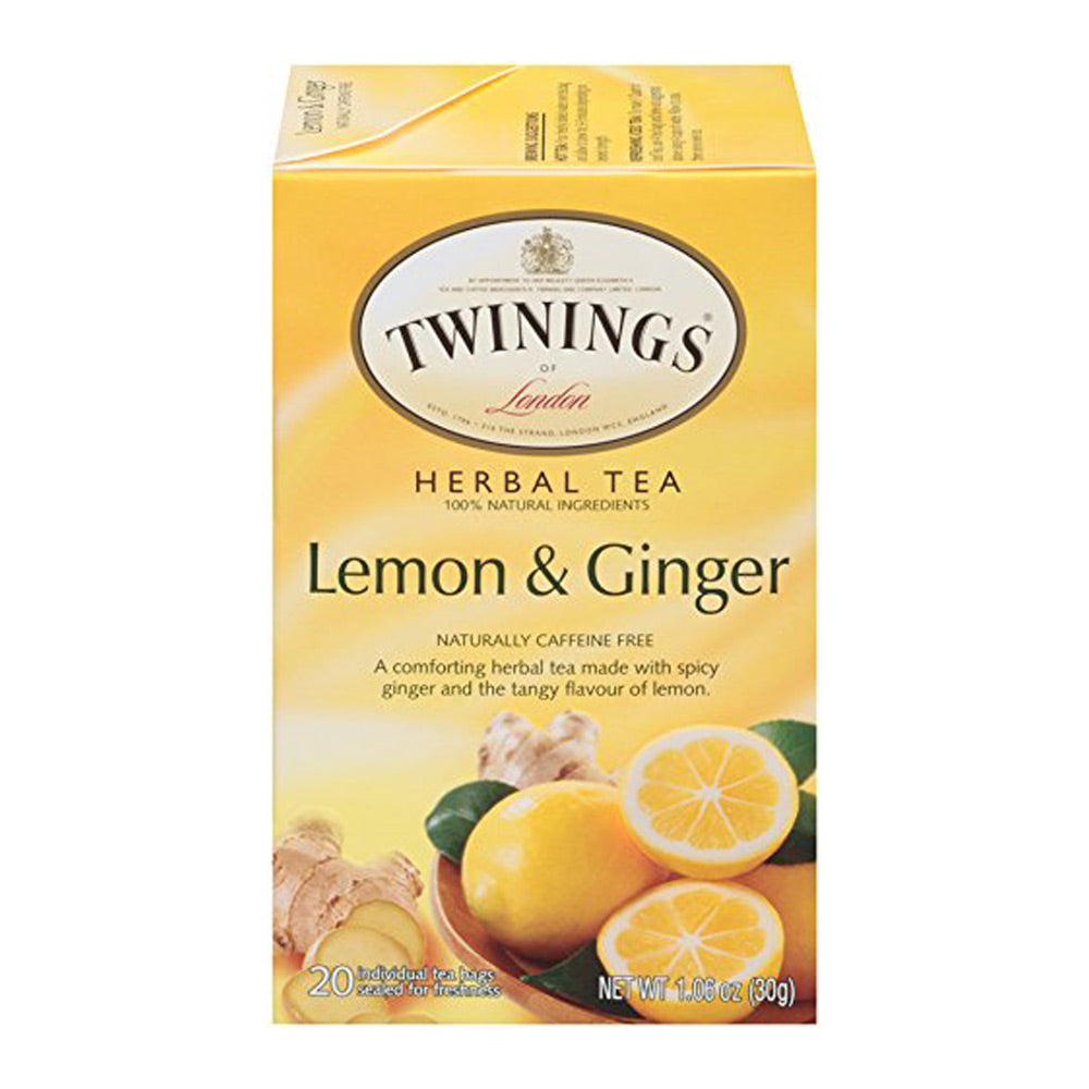 Wholesale Twinings Case Lemon & Ginger Herbal Tea- Bulk