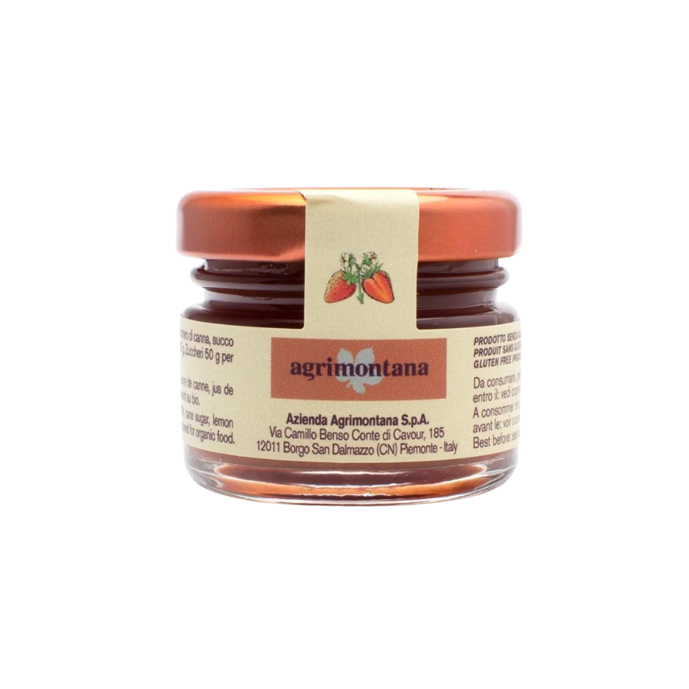 Wholesale Agrimontana Case 28G Strawberry Jam- Bulk