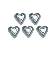 Wholesale Madelaine Chocolate Silver Mini Hearts (10 Lb.) 17.6 OZ Per Case- Bulk