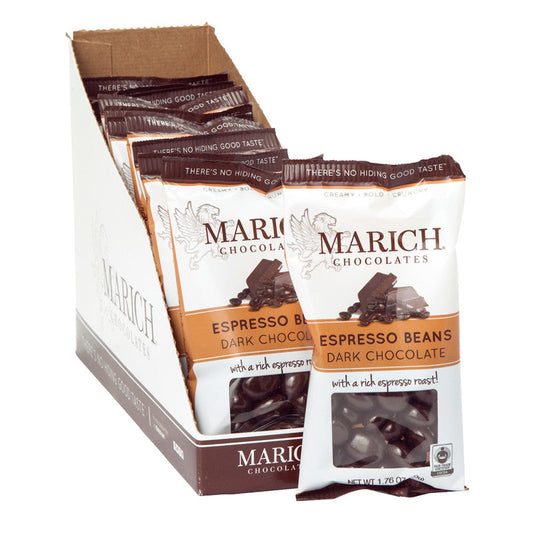 Wholesale Marich Dark Chocolate Espresso Beans 1.76 Oz- Bulk