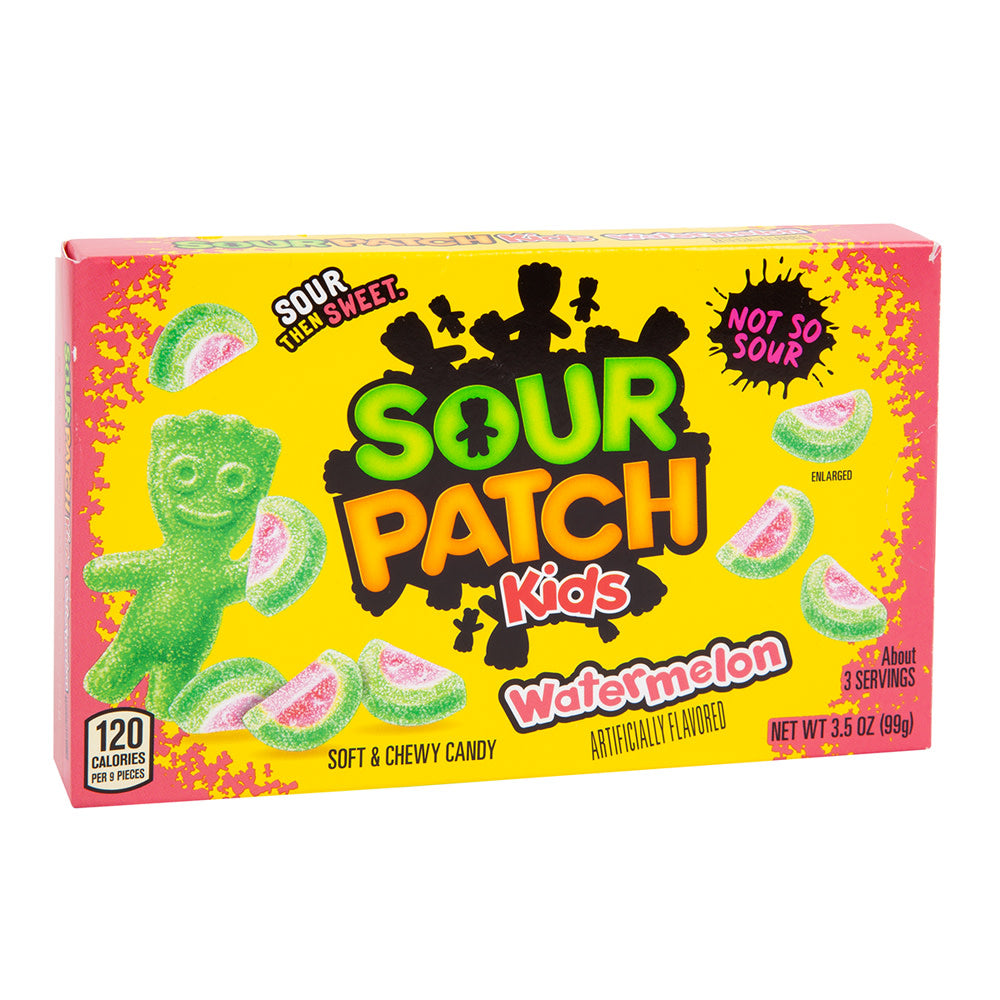 Wholesale Sour Patch Green Rind Watermelon 3.5 Oz Theater Box- Bulk