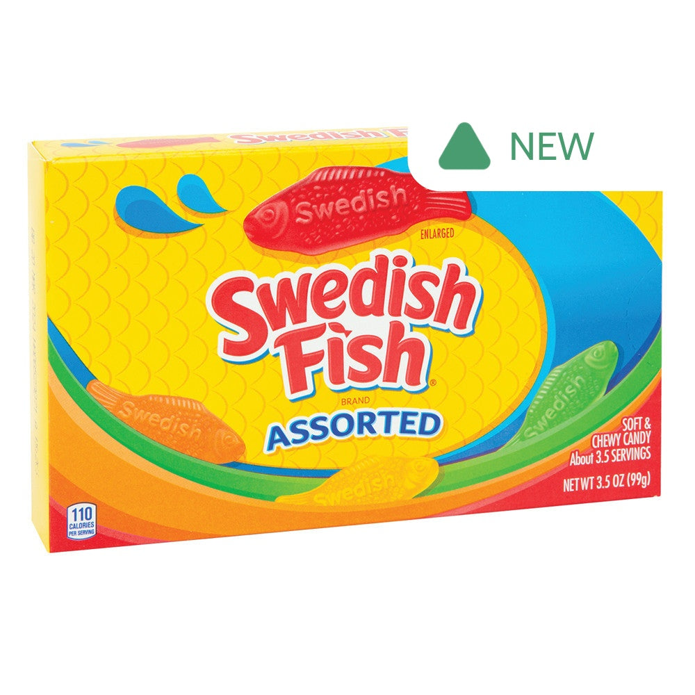 Wholesale Swedish Fish Assorted 3.5 Oz Theater Box- Bulk