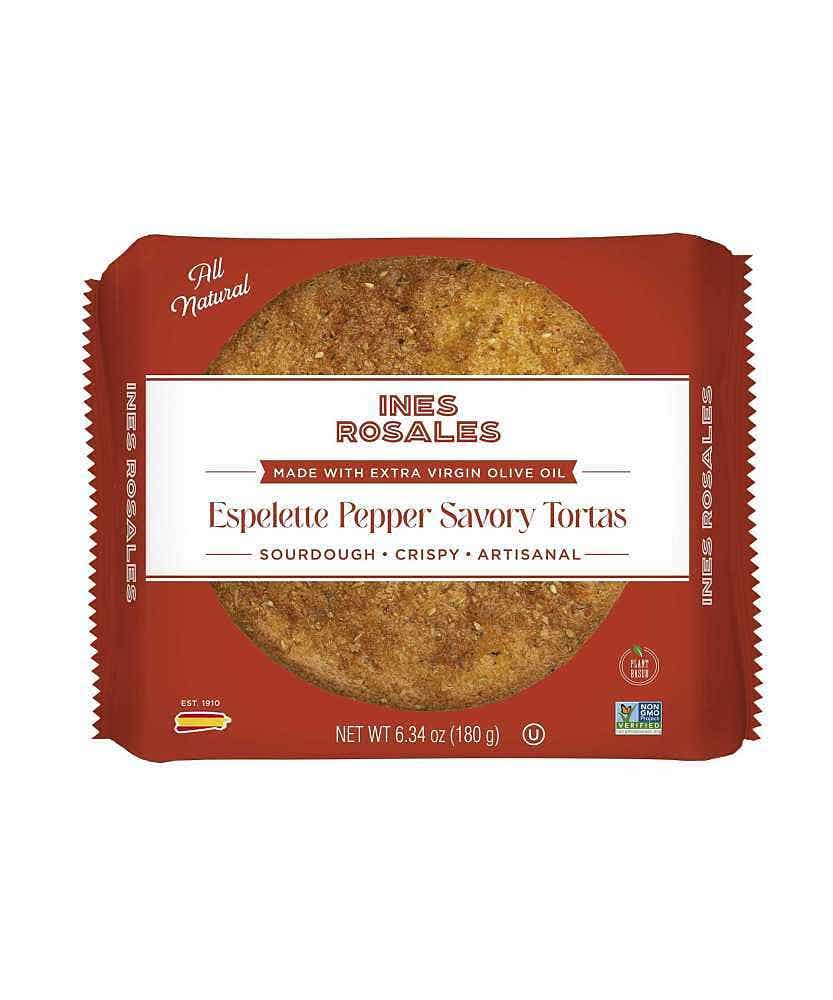 Wholesale Ines Rosales Espelette Pepper Savory Tortas 6.34 Oz- Bulk