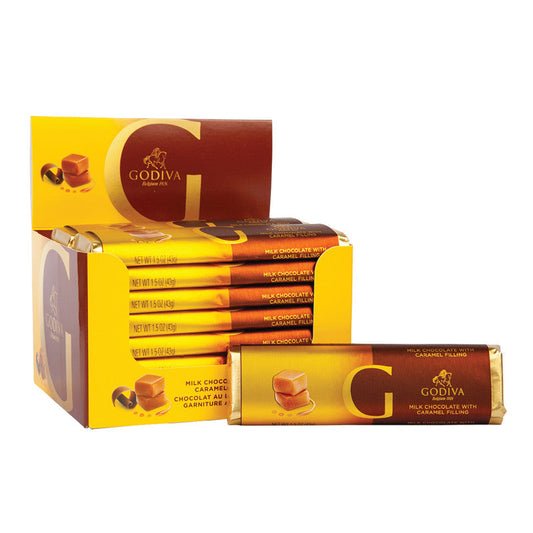 Godiva Milk Chocolate Filled With Caramel 1.5 Oz Bar