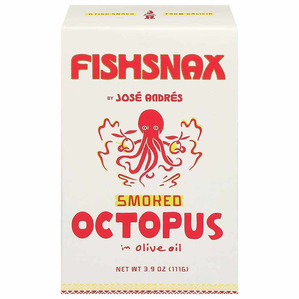 Wholesale FishSnax by José Andrés Smoked Octopus In Olive Oil 3.9 Oz- Bulk