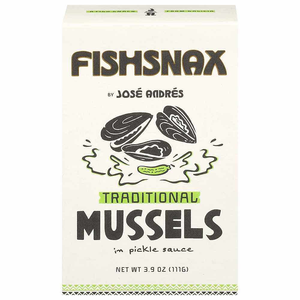 Wholesale FishSnax by José Andrés Mussels In Pickle Sauce 3.9 Oz- Bulk