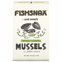 Wholesale FishSnax by José Andrés Mussels In Pickle Sauce 3.9 Oz- Bulk