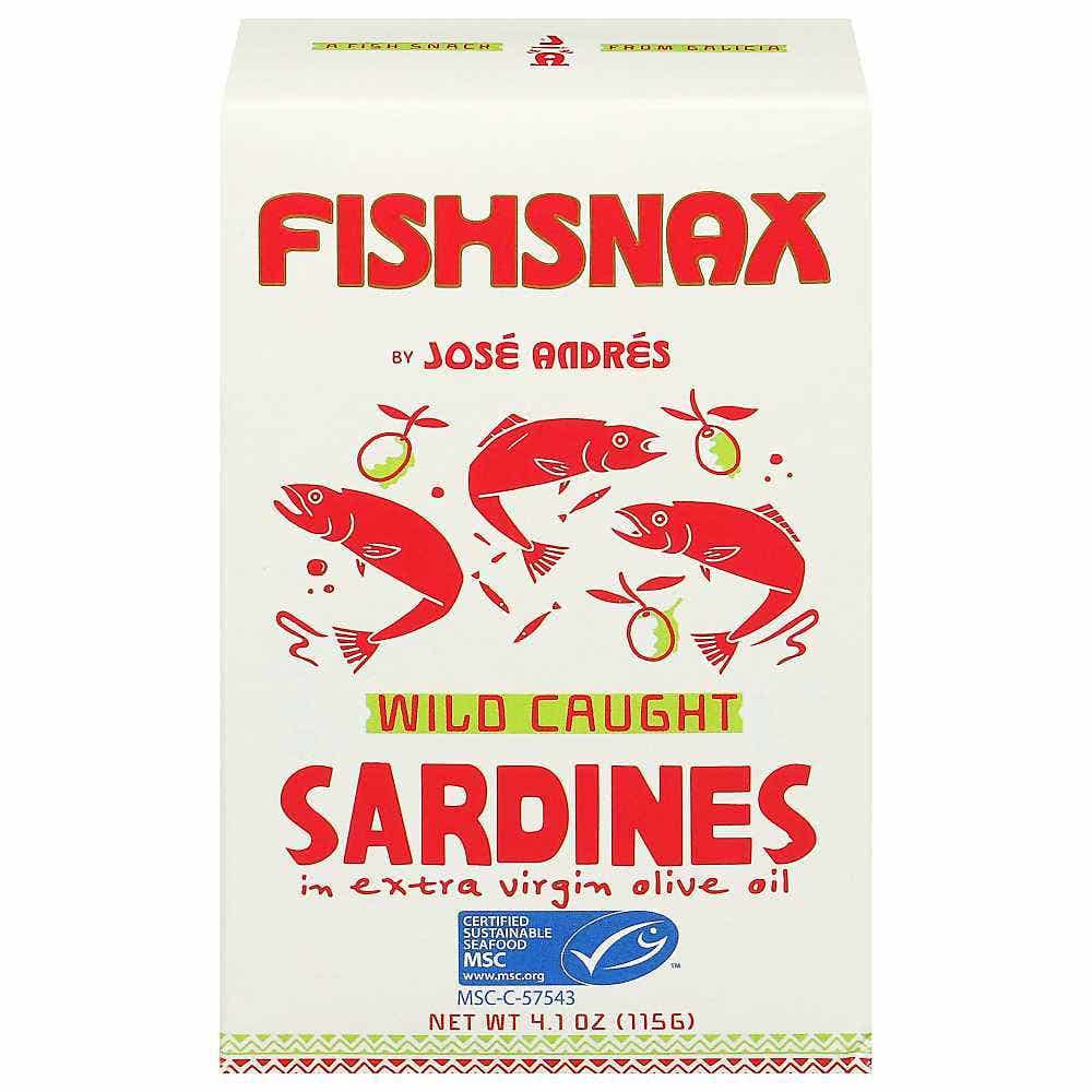 Wholesale FishSnax by José Andrés Sardines In Extra Virgin Olive Oil 4.1 Oz- Bulk