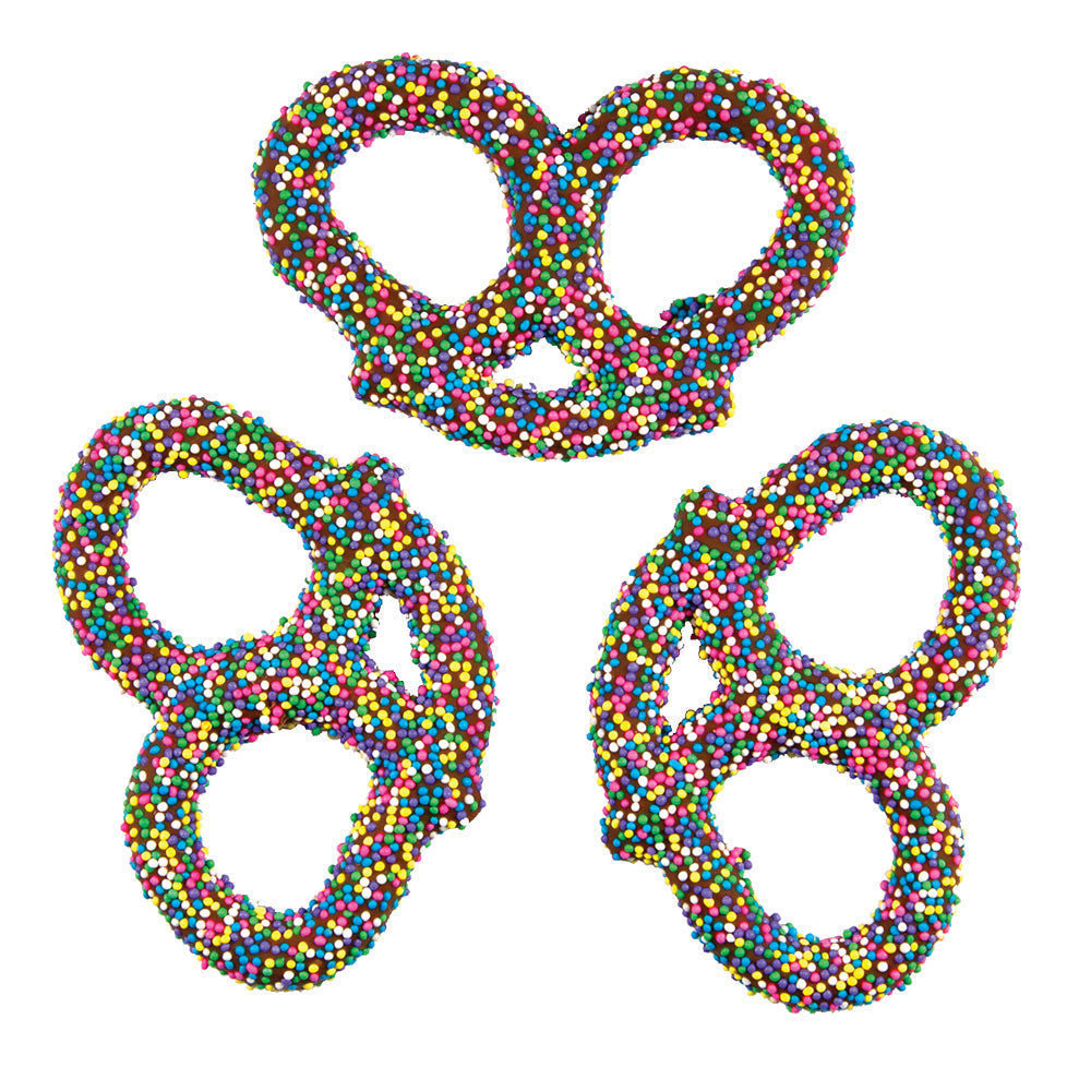 Wholesale BoxNCase Easter Nonpareil Milk Chocolatey Coated Pretzels- Bulk