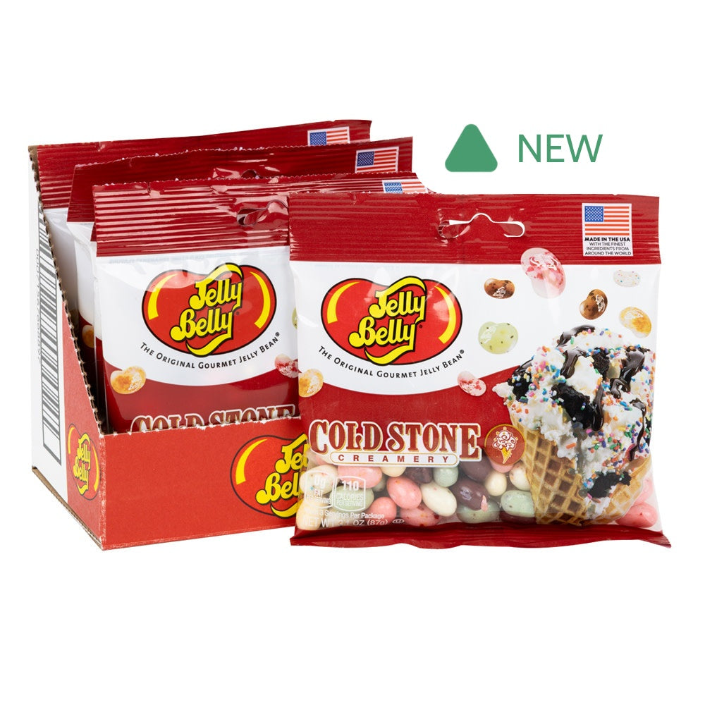 Wholesale Jelly Belly Cold Stone Ice Cream Mix 3.1 Oz Peg Bag- Bulk