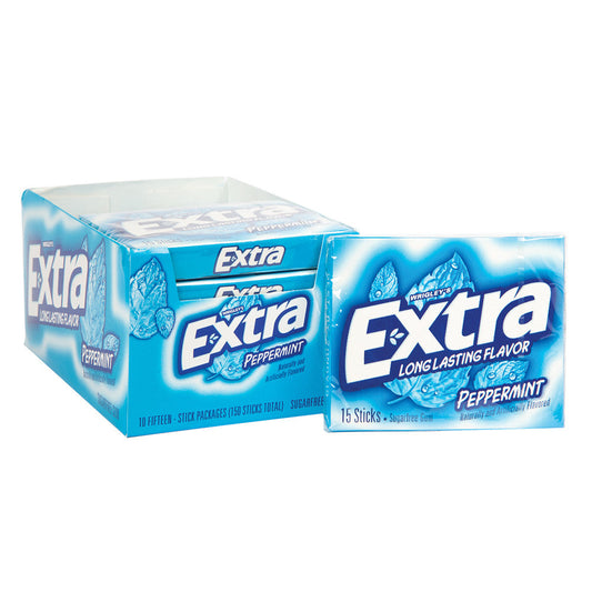 Wholesale Extra Slim Pack Peppermint Gum- Bulk