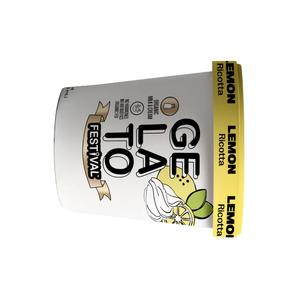 Wholesale Gelato Fest Case Lemon Ricotta Gelato- Bulk