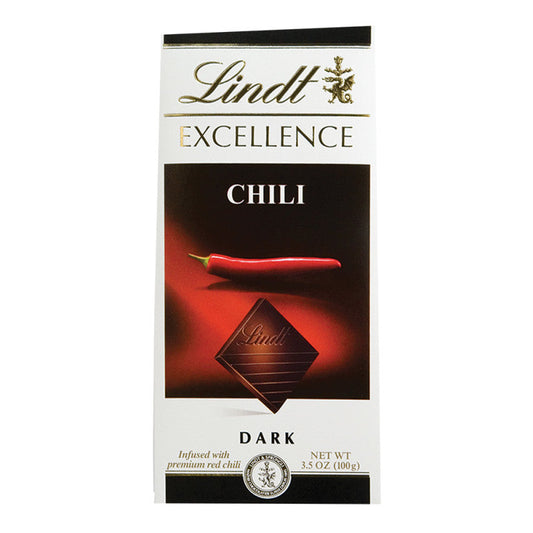 Wholesale Lindt Excellence Dark Chocolate Chili 3.5 Oz Bar- Bulk