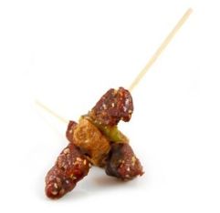 Wholesale Van Lang Green & Red Pepper Beef Kabob 1.1 Oz- Bulk