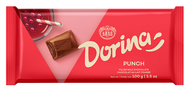 Wholesale Kras Dorina Punch Chocolate 100g- Bulk