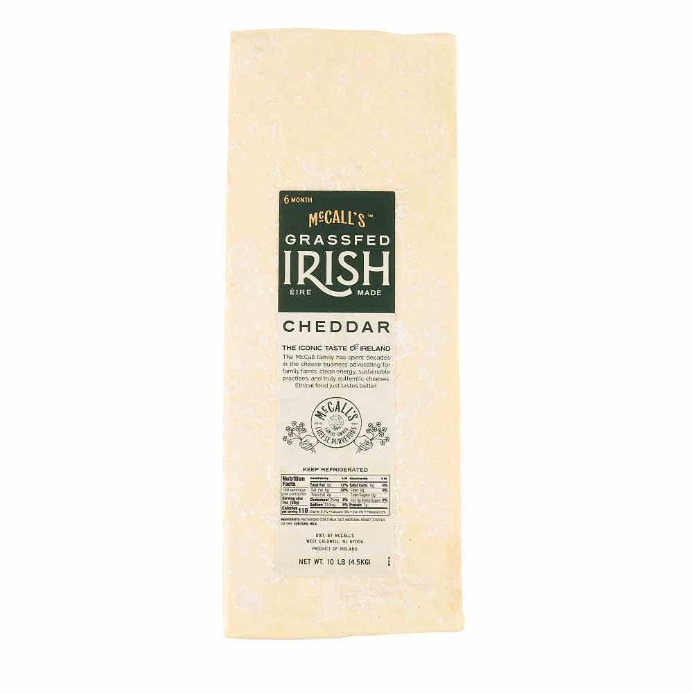 Wholesale McCall's Cheddar Irish Cheddar Print 10 Lb- Bulk