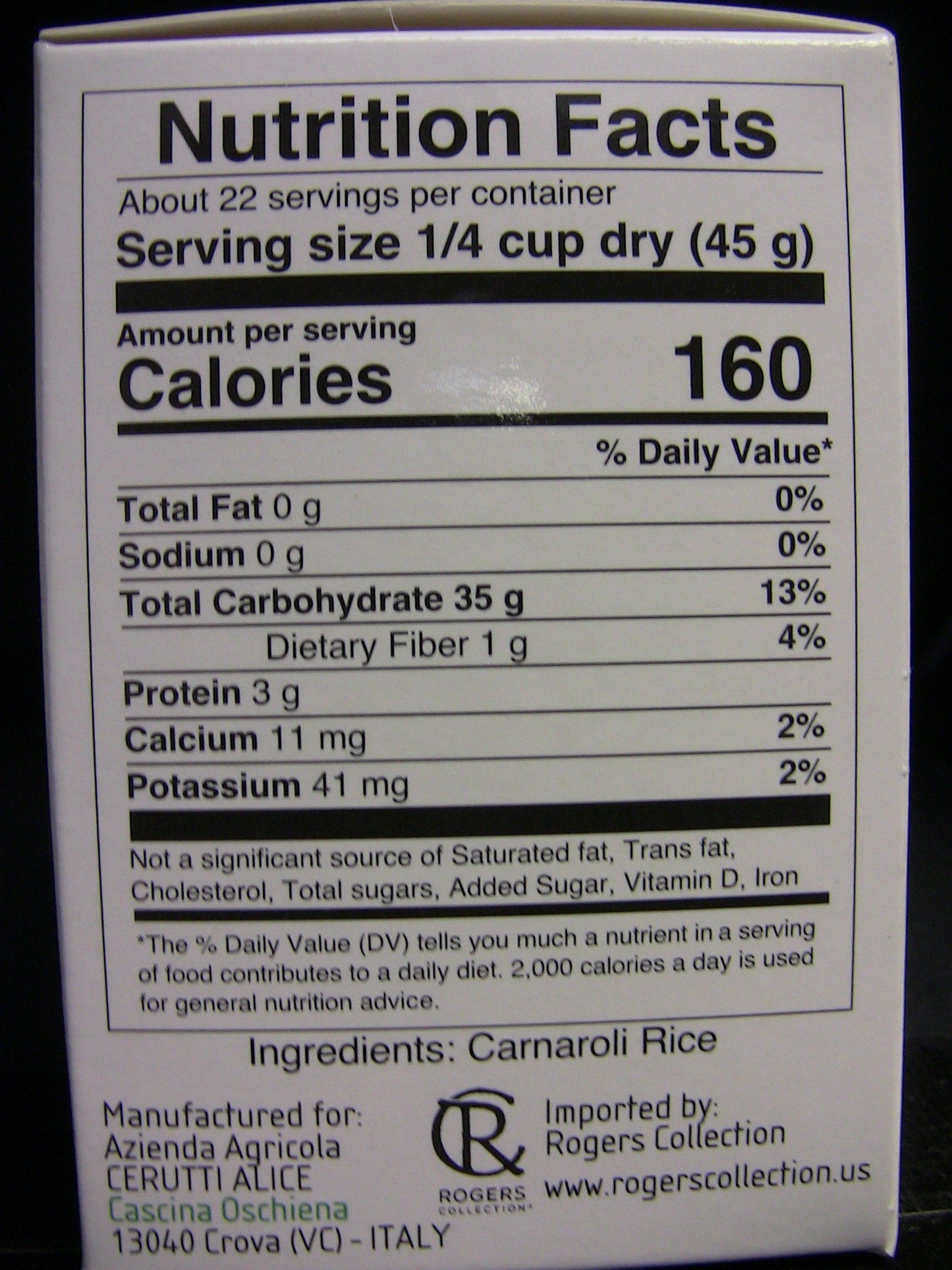 Wholesale Cascina Carnaroli Rice - Classic- Bulk