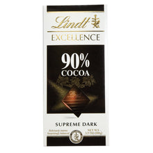 Wholesale Lindt Excellence 90% Supreme Dark Chocolate 3.5 Oz Bar- Bulk