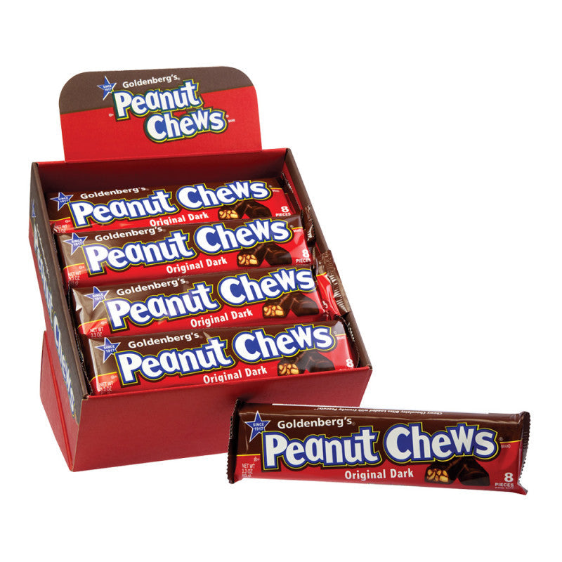 Wholesale Goldenberg'S Original Dark Peanut Chews King Size 3.3 Oz- Bulk
