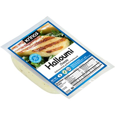 Wholesale Krinos Halloumi Cheese Blue Label 225G Vac Pack- Bulk